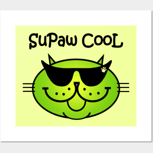 SuPaw CooL - MEOWgarita GRRRReen Posters and Art